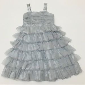 SILVER TULLE DRESS
